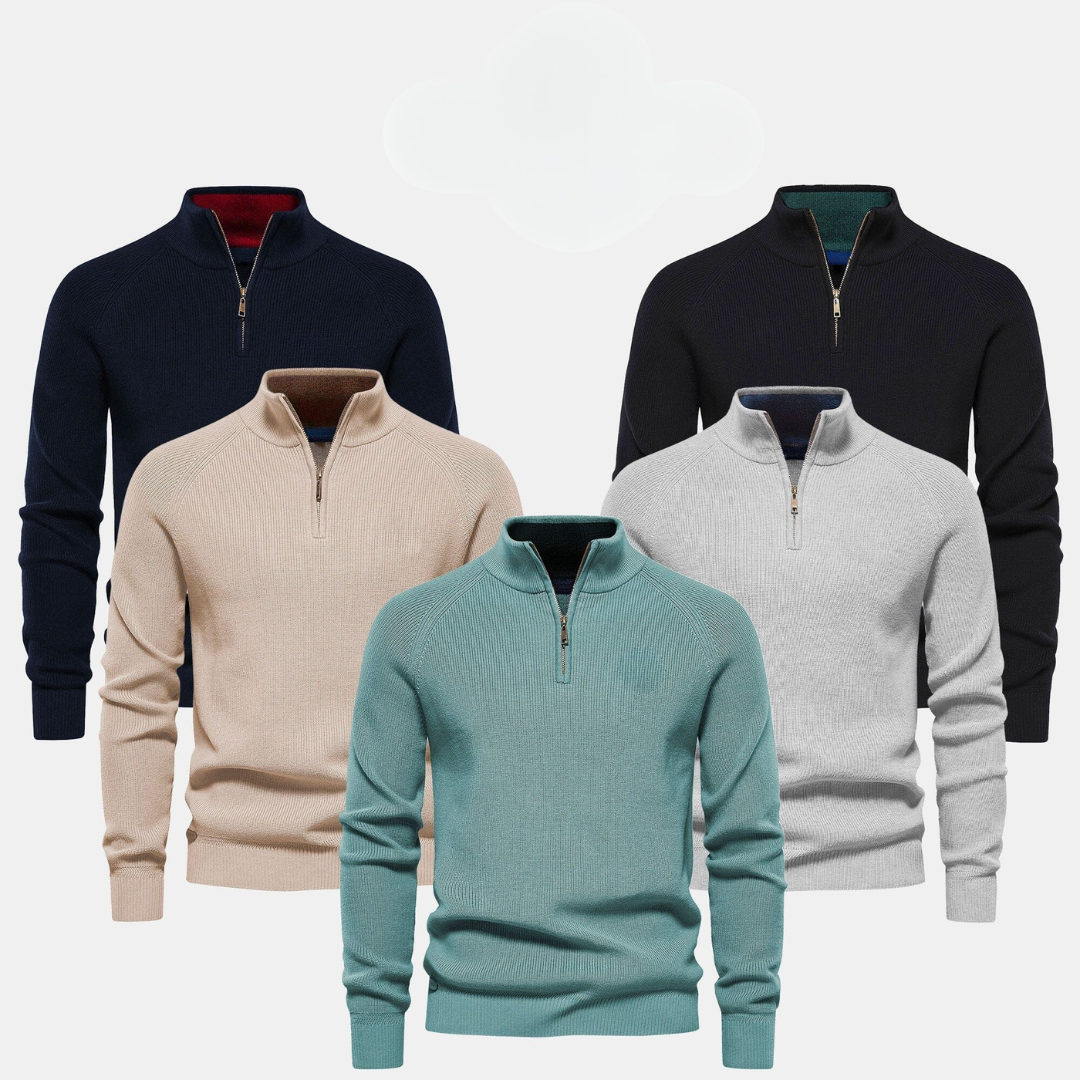 Men's  Zip Neck Sweater (Clearance)